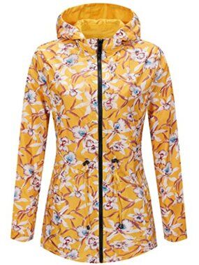 Reversible Hooded Jacket Women Waterproof Windbreaker - Neutral
